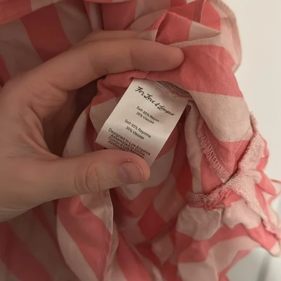 For Love and Lemons Tahiti Dress pink stripe - Picture 5 of 6